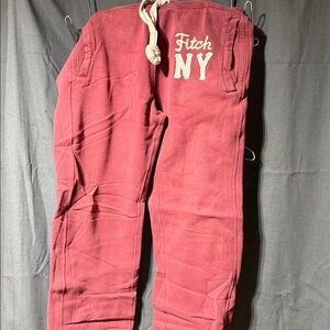 Abercrombie & Fitch Kids Burgundy Joggers